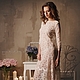 Кружевная ночная сорочка с открытой спинкой F-1. Сорочка. Apilat wedding dresses and lingerie. Ярмарка Мастеров.  Фото №4