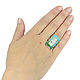 Turquoise, Malachite, Mother of Pearl RING. Size 18. Rings. ARIEL - MOSAIC. My Livemaster. Фото №6