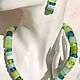 '50 shades of green': necklace and earrings. Jewelry Sets. BeautyGlassByKate(Lampwork) (beauty-glass). My Livemaster. Фото №6