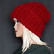 ШапкА "А-ля Такори" мини (черная с золотым отворотом). Шапки. Ирина(shvilinka.knit). Ярмарка Мастеров.  Фото №5
