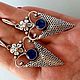 Серьги: Геометрические, танзанит. Серьги классические. Светлана Silver&Jewel. Ярмарка Мастеров.  Фото №6