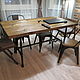 Стол обеденный в стиле loft от мастерской WoodMorning!