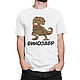 Cotton T-shirt 'Vinosaurus'. T-shirts. Dreamshirts. Online shopping on My Livemaster.  Фото №2