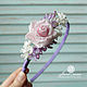Hair band with flowers ' Fragrance of tenderness'. Headband. Irina Luzanova. Online shopping on My Livemaster.  Фото №2