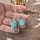 Заказать Серьги с бирюзой. Karma-jewelry. Ярмарка Мастеров. . Серьги классические Фото №3