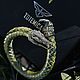 Crocodile Bracelet | Bronze / Premium Leather, Braided bracelet, Moscow,  Фото №1