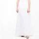 White summer skirt made of 100% linen, Skirts, Tomsk,  Фото №1
