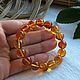 Bracelet from Baltic amber, color is tea. Bead bracelet. Mark Amberstein, sale amber products. My Livemaster. Фото №5