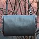 Order Clutch hand Bag made of leather and fur sheepskin Gray haze. Katorina Rukodelnica HandMadeButik. Livemaster. . Clutch Фото №3