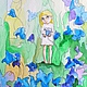 Fairy and Bluebells Watercolour 13х18cm, Pictures, St. Petersburg,  Фото №1