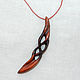 Wood pendants 'dragon Claw' (Cocobolo). Pendant. OakForest Wooden Jewelry. Online shopping on My Livemaster.  Фото №2