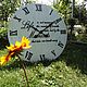 Настенные часы из досок, Часы классические, Волгоград,  Фото №1