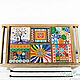 Wooden tray-table with hand-painted ' stained glass Windows', Trays, Krasnodar,  Фото №1