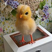 Куклы и игрушки ручной работы. Ярмарка Мастеров - ручная работа Felt toy: Chicken. The sun is in the house! The toy is made of wool. Handmade.