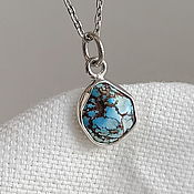 Украшения handmade. Livemaster - original item A turquoise pendant.|2 options.. Handmade.