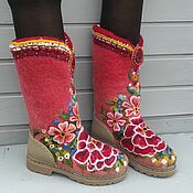 Обувь ручной работы handmade. Livemaster - original item Women`s valenki on the sole 