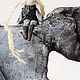 Арт-объект ручной работы Богатырка Синеглазка. Статуэтки. Kukla_pochti_chelovek. Интернет-магазин Ярмарка Мастеров.  Фото №2