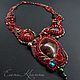 Red necklace made of beads freeform. Sarinite, jasper, Necklace, Volgodonsk,  Фото №1