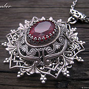 Украшения handmade. Livemaster - original item Vintage style. Rubin. Antares Pendant