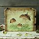 Заказать Короб Грибочки  для лука,овощей, специй в стиле кантри,винтаж. Марина Еремина  VESTADEKOR. Ярмарка Мастеров. . Короб Фото №3