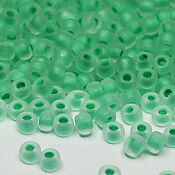 Материалы для творчества handmade. Livemaster - original item Czech beads 10/0 Green matte 10 g 38356 Preciosa. Handmade.
