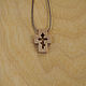  Акафист - деревянный нательный крест из кипариса. Крестик. Икона на рези (Светлана). Ярмарка Мастеров.  Фото №5