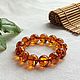Order Bracelet from Baltic amber, color is tea with sparks of the sun inside. Mark Amberstein, sale amber products. Livemaster. . Bead bracelet Фото №3