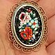 Винтаж: 50)брошь  . Италия . Микромозаика . Винтаж. Броши винтажные. madame_bijoux_france (Natalia6411). Интернет-магазин Ярмарка Мастеров.  Фото №2