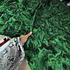 Заказать Жаккард тафта черно-зеленые разводы. Эксклюзивные ткани made in ITALY. Ярмарка Мастеров. . Ткани Фото №3