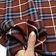 Order  Viscose brown plaid. AVS -dressshop. Livemaster. . Fabric Фото №3
