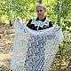 Shawls: Openwork handkerchief-gossamer 'Radiant' downy, Shawls1, Urjupinsk,  Фото №1