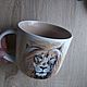 Ceramic mug with a picture of the King of beasts. Mugs and cups. artcup24 (artcup24). Online shopping on My Livemaster.  Фото №2