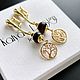  «Tree» Агаты. Серьги классические. Katya- jewelry украшения. Интернет-магазин Ярмарка Мастеров.  Фото №2