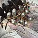 Brooch 'Willow twig', frosty glass, rarity, France. Vintage brooches. Dutch West - Indian Company. My Livemaster. Фото №4