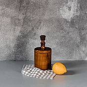 Посуда handmade. Livemaster - original item Wooden vessel (flask) for liquid from Siberian cedar GR6. Handmade.