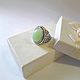 Кольцо "Light green". Кольца. Авторские украшения (Жанна). Интернет-магазин Ярмарка Мастеров.  Фото №2
