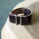 Order Men's Leather Watchband for ZULU (NATO strap) Chocolate. odalgoods (odalgoods). Livemaster. . Watch Straps Фото №3