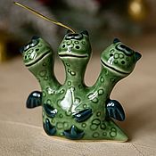 Сувениры и подарки handmade. Livemaster - original item Christmas tree toy - snake Gorynych. Handmade.