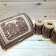 Gift set of birch bark ' Sunflowers'. Bread box and tuesa. Gift Boxes. SiberianBirchBark (lukoshko70). Online shopping on My Livemaster.  Фото №2