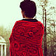 Order Crochet shawl ' Red Rowan in the snow'. asmik (asmik). Livemaster. . Shawls Фото №3