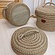Корзинка вязаная из джута с деревянным дном. Корзины. Jute Like. Ярмарка Мастеров.  Фото №5
