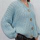 Women's knitted mohair cardigan. Cardigans. svetlana-mokrousova-romanova. My Livemaster. Фото №4