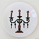 The set of plates on the wall piece 6 'Candlestick - a symbol of light'. Plates. Art by Tanya Shest. My Livemaster. Фото №6