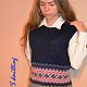 #knit#vest#womensvest#jacquard#n`sstudio