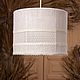 Hanging cylindrical lampshade white 'Elegant', Lampshades, Rybinsk,  Фото №1