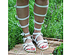 Order Roman Sandals leather white. Katorina Rukodelnica HandMadeButik. Livemaster. . Sandals Фото №3