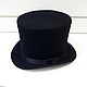 Male cylinder high. 17 cm. Color black, Hats1, Moscow,  Фото №1