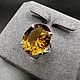 Кольцо серебряное с цитрином. Кольца. Natura Silverica. Интернет-магазин Ярмарка Мастеров.  Фото №2