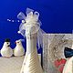 Свадебное оформление свадебных бутылок . Бутылки свадебные. Марина. (buketpodarkov). Ярмарка Мастеров.  Фото №6