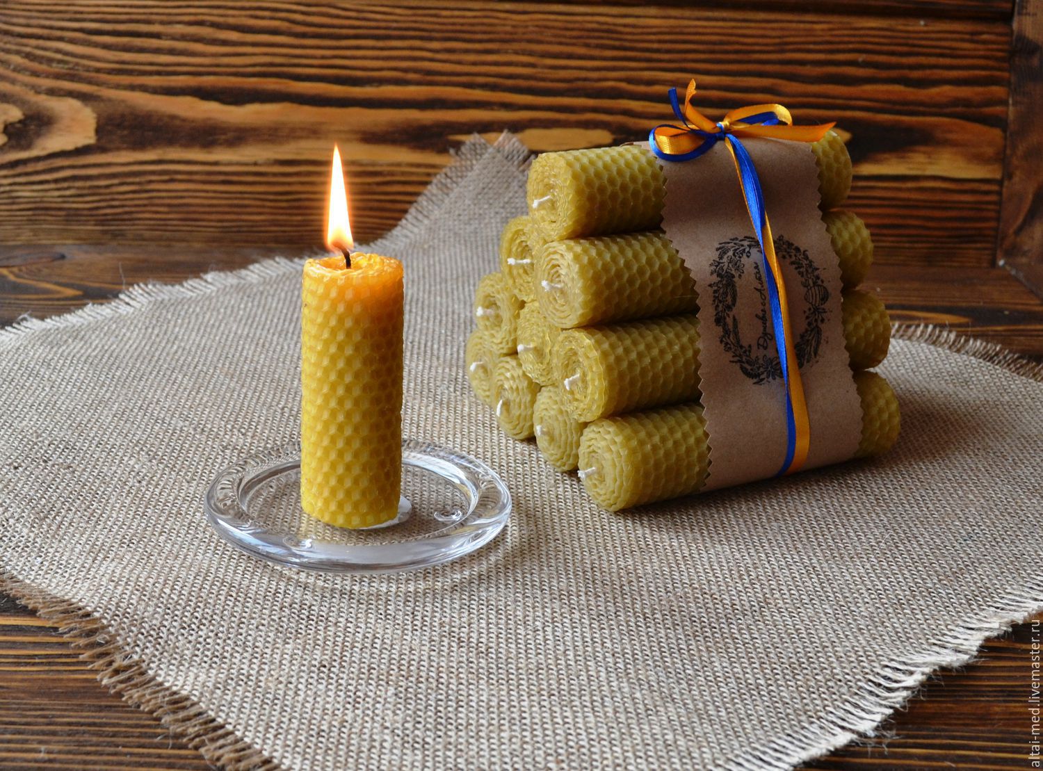 Домашний огонь - набор свечей из вощины. Восковые свечи –  в .